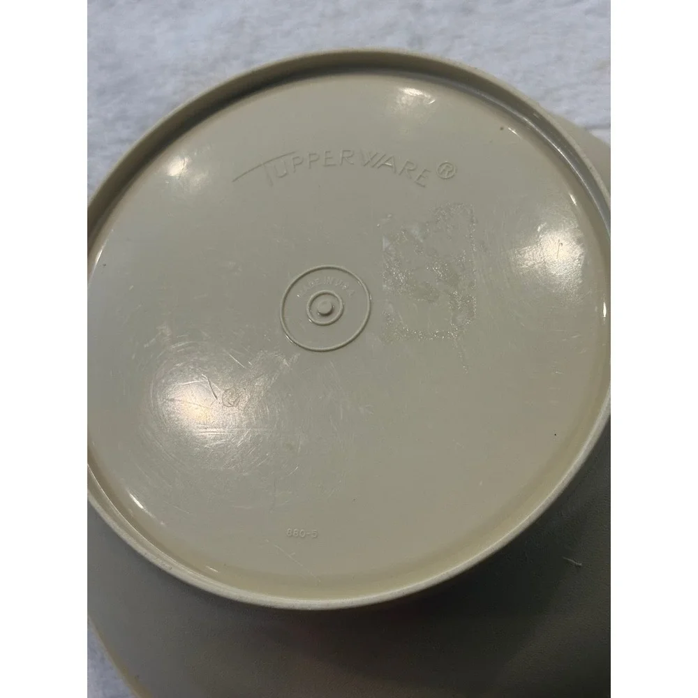 Vtg Tupperware Fix N Mix Large Mixing Bowl 880-5 Almond Cream 10 Inch USA no lid